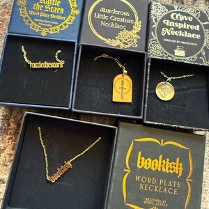 RESERVED LISTING FOR BOOKISH & RATTLESTAR NECKLACE